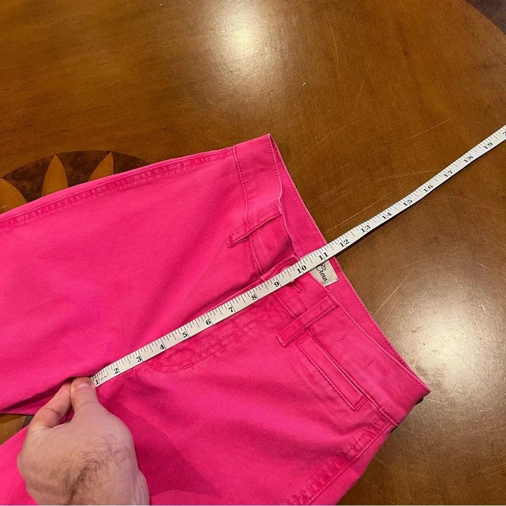 NEW J.Crew Women’s Slim Wide Leg‎ Crop Pant Intense Pink 25P Petite Barbiecore